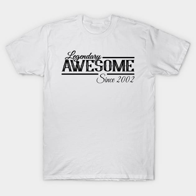 Aswesome Since 2002 Vintage Legend T-Shirt by HBfunshirts